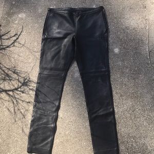 Genuine leather pants